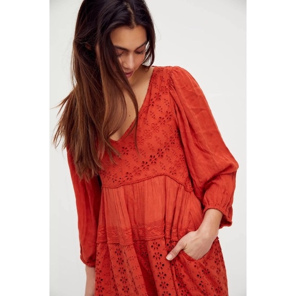 🌿|NWOT| Free People Mockingbird High/Low Dress - Picture 4 of 12